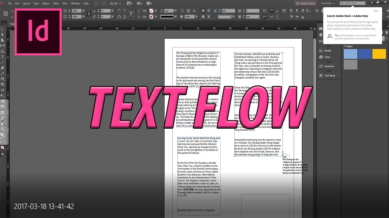 how to use indesign 2017